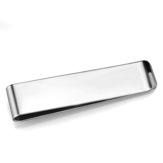 LO3384 - High polished (no plating) Stainless Steel Money clip with No Stone - Alamode - Flyclothing LLC