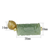 LO3785 - Gold White Metal Bracelet with Synthetic Onyx in Multi Color - Alamode - Flyclothing LLC