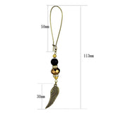 LO3809 - Antique Copper White Metal Earrings with Synthetic Synthetic Stone in Multi Color - Alamode - Flyclothing LLC