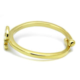LO3996 - Flash Gold Brass Ring with No Stone - Alamode - Flyclothing LLC