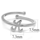 LO4005 - Rhodium Brass Ring with No Stone - Alamode - Flyclothing LLC