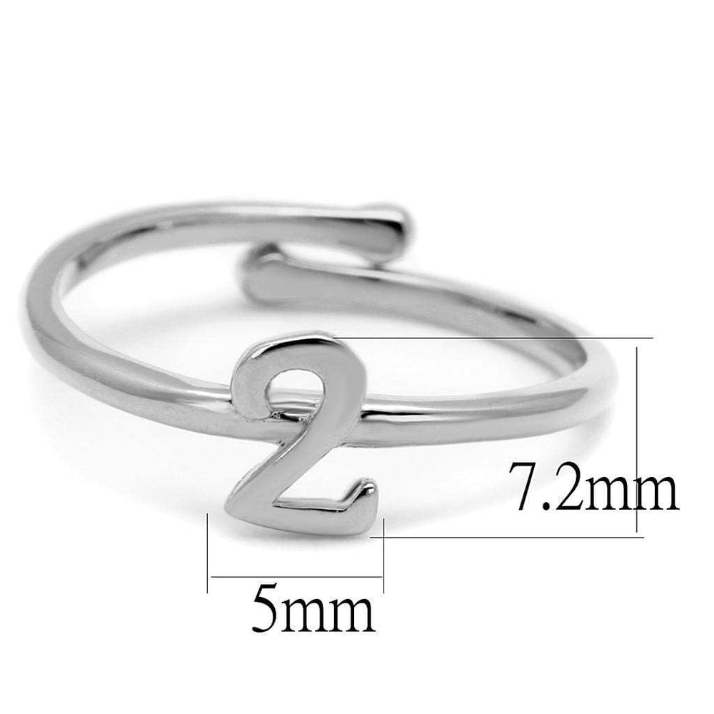 LO4009 - Rhodium Brass Ring with No Stone - Alamode - Flyclothing LLC