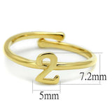 LO4010 - Flash Gold Brass Ring with No Stone - Alamode - Flyclothing LLC