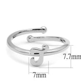 LO4011 - Rhodium Brass Ring with No Stone - Alamode - Flyclothing LLC