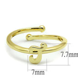 LO4012 - Flash Gold Brass Ring with No Stone - Alamode - Flyclothing LLC