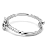 LO4015 - Rhodium Brass Ring with No Stone - Alamode - Flyclothing LLC