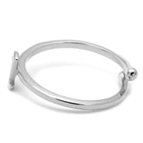 LO4019 - Rhodium Brass Ring with No Stone - Alamode - Flyclothing LLC