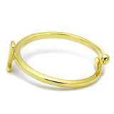 LO4020 - Flash Gold Brass Ring with No Stone - Alamode - Flyclothing LLC