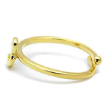 LO4022 - Flash Gold Brass Ring with No Stone - Alamode - Flyclothing LLC