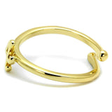 LO4032 - Flash Gold Brass Ring with No Stone - Alamode - Flyclothing LLC