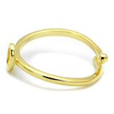 LO4036 - Flash Gold Brass Ring with No Stone - Alamode - Flyclothing LLC