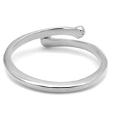LO4039 - Rhodium Brass Ring with No Stone - Alamode - Flyclothing LLC