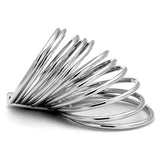 LO4082 - Rhodium Brass Ring with No Stone - Alamode - Flyclothing LLC