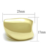 LO4105 - Gold Brass Ring with No Stone - Alamode - Flyclothing LLC