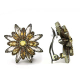 LO4200 - Antique Copper Brass Earrings with Synthetic Synthetic Glass in Multi Color - Alamode - Flyclothing LLC