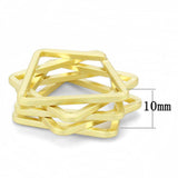 LO4236 - Matte Gold Brass Ring with No Stone - Alamode - Flyclothing LLC