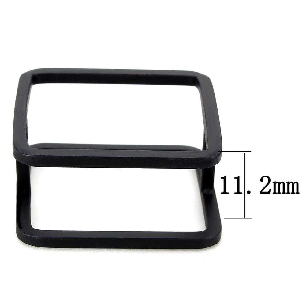 LO4237 - Ruthenium Brass Ring with No Stone - Alamode - Flyclothing LLC