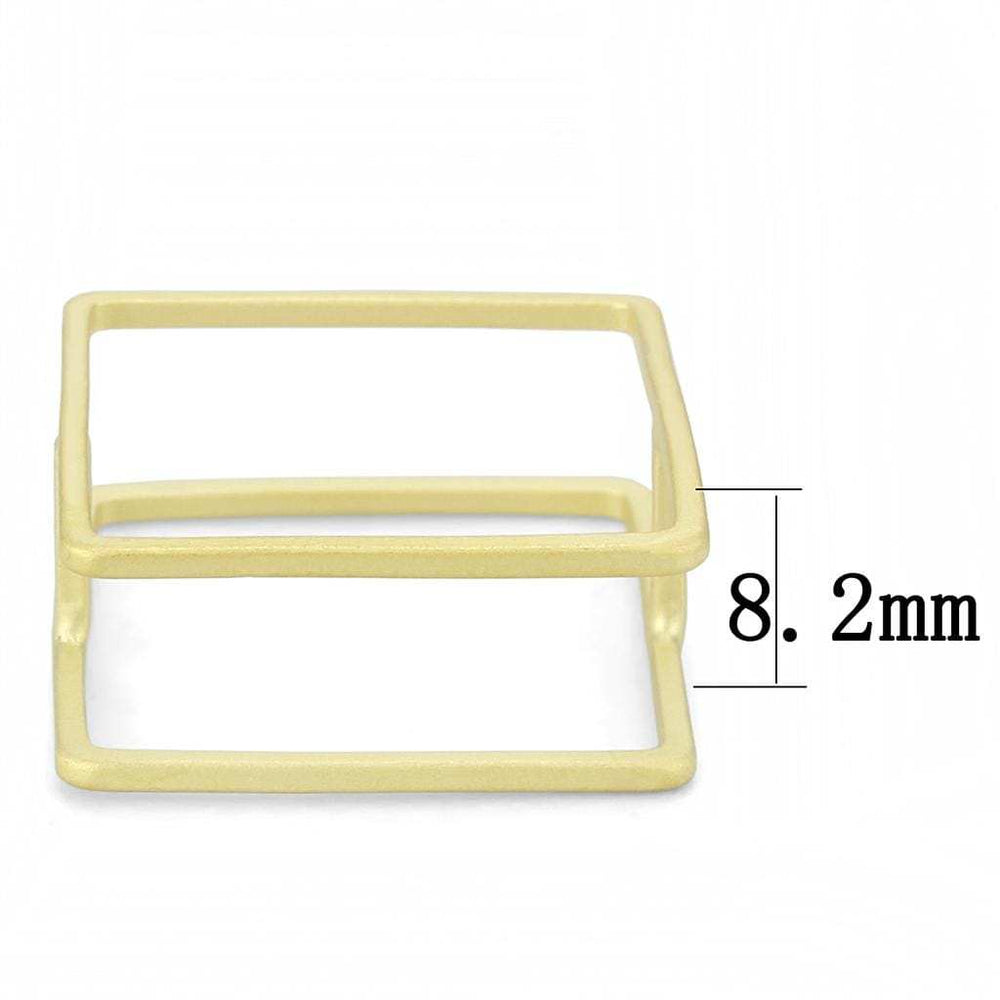 LO4239 - Matte Gold Brass Ring with No Stone - Alamode - Flyclothing LLC