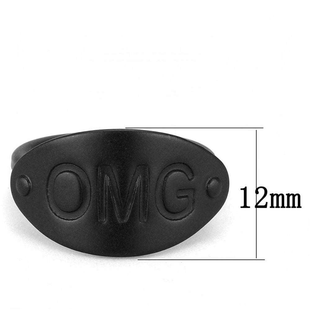 LO4242 - Ruthenium Brass Ring with No Stone - Alamode - Flyclothing LLC