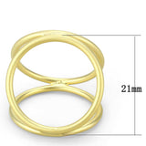 LO4247 - Matte Gold Brass Ring with No Stone - Alamode - Flyclothing LLC