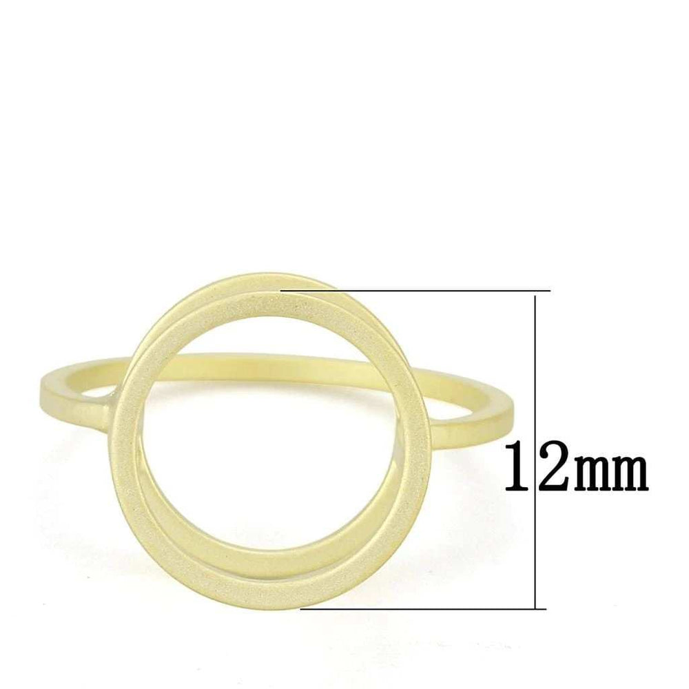 LO4252 - Matte Gold Brass Ring with No Stone - Alamode - Flyclothing LLC