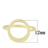 LO4252 - Matte Gold Brass Ring with No Stone - Alamode - Flyclothing LLC