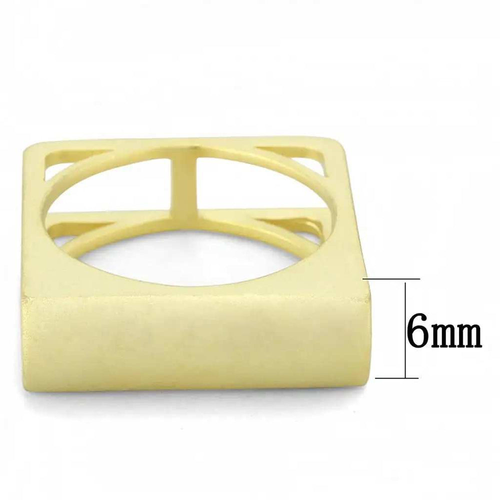 LO4257 - Matte Gold Brass Ring with No Stone - Alamode - Flyclothing LLC