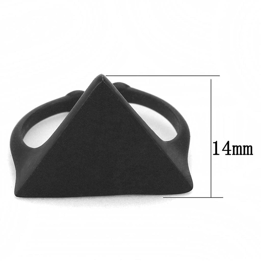 LO4262 - Ruthenium Brass Ring with No Stone - Alamode - Flyclothing LLC