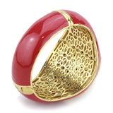 LO4351 - Gold Brass Bangle with Top Grade Crystal in Multi Color - Alamode - Flyclothing LLC