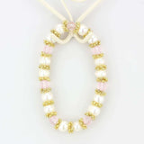 LO4655 - Antique Silver White Metal Bracelet with Synthetic Pearl in Rose - Alamode - Flyclothing LLC