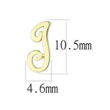 LO4668 - Flash Gold Brass Earrings with No Stone - Alamode - Flyclothing LLC