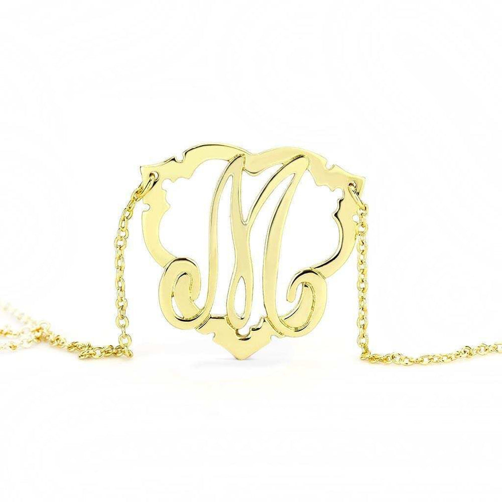 LO4688 - Flash Gold Brass Necklace with No Stone - Alamode - Flyclothing LLC