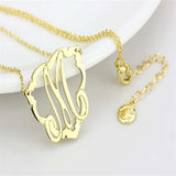 LO4688 - Flash Gold Brass Necklace with No Stone - Alamode - Flyclothing LLC
