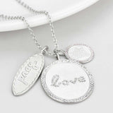 LO4693 - Rhodium+Brushed Brass Necklace with Top Grade Crystal in Light Amethyst - Alamode - Flyclothing LLC