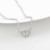 LO4694 - Rhodium Brass Necklace with Top Grade Crystal in Clear - Alamode - Flyclothing LLC
