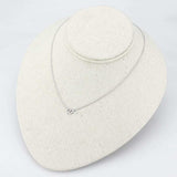LO4694 - Rhodium Brass Necklace with Top Grade Crystal in Clear - Alamode - Flyclothing LLC