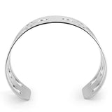 LO479 - Stainless Steel Bangle with No Stone - Alamode - Flyclothing LLC