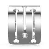 LO479 - Stainless Steel Bangle with No Stone - Alamode - Flyclothing LLC