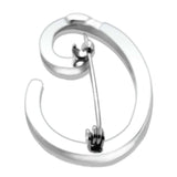 LOA1361 - Rhodium Brass Brooches with Top Grade Crystal in Clear - Alamode - Flyclothing LLC