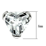 LOS048 - Rhodium 925 Sterling Silver Earrings with AAA Grade CZ in Clear - Alamode - Flyclothing LLC