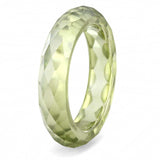 LOS082 - Stone Ring with AAA Grade CZ in Olivine color - Alamode - Flyclothing LLC