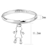 LOS327 - Silver 925 Sterling Silver Ring with No Stone - Alamode - Flyclothing LLC