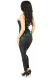 Daisy Corsets Lavish Green Lace Front Zipper Corset - Daisy Corsets - Flyclothing LLC