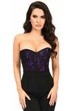 Daisy Corsets Lavish Purple Lace Front Zipper Corset - Daisy Corsets - Flyclothing LLC