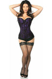 Daisy Corsets Lavish Purple Lace Front Zipper Corset - Daisy Corsets - Flyclothing LLC