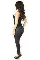 Daisy Corsets Lavish Black Lace Front Zipper Corset - Daisy Corsets - Flyclothing LLC