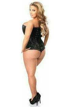 Daisy Corsets Lavish Black Lace Front Zipper Corset - Daisy Corsets - Flyclothing LLC