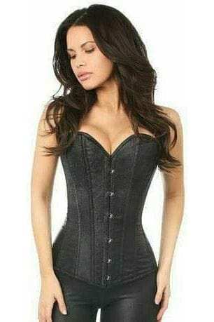 Daisy Corsets Lavish Black Brocade Corset - Daisy Corsets - Flyclothing LLC
