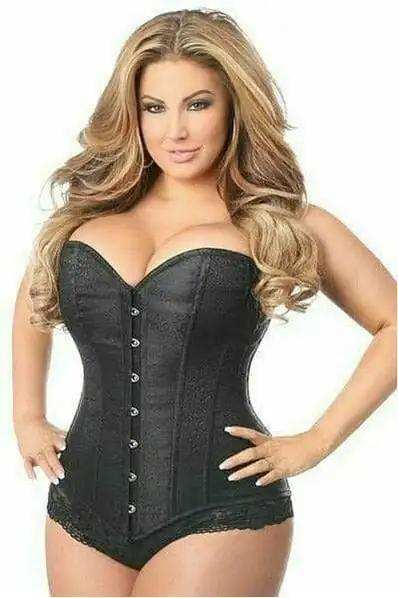 Daisy Corsets Lavish Black Brocade Corset - Daisy Corsets - Flyclothing LLC