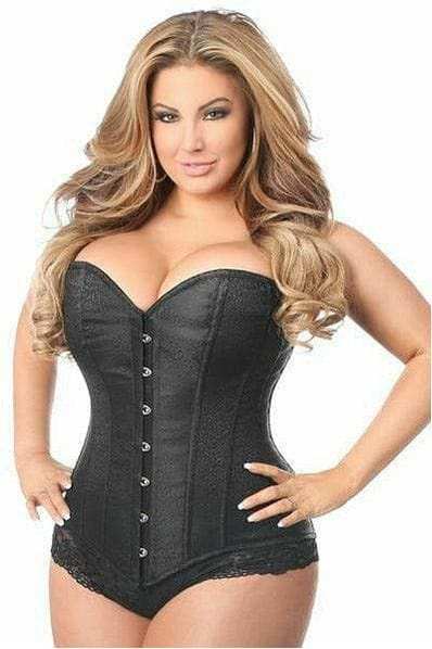 Daisy Corsets Lavish Black Brocade Corset - Daisy Corsets - Flyclothing LLC